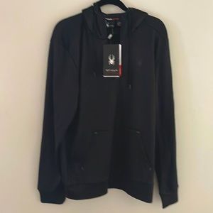 NWT SPYDER Black hoodie Size L